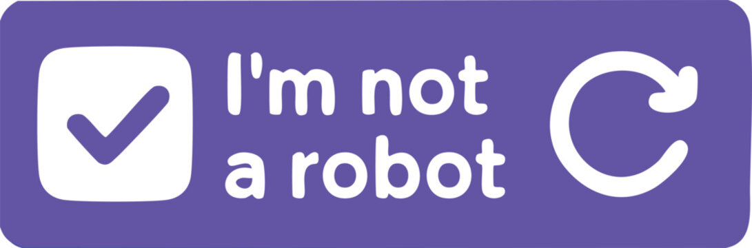 Robot Icon Design Im Not a Robot Verification Concept