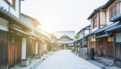 Fototapeta premium ぼやけた日本の古都のイメージ画像 京都・奈良