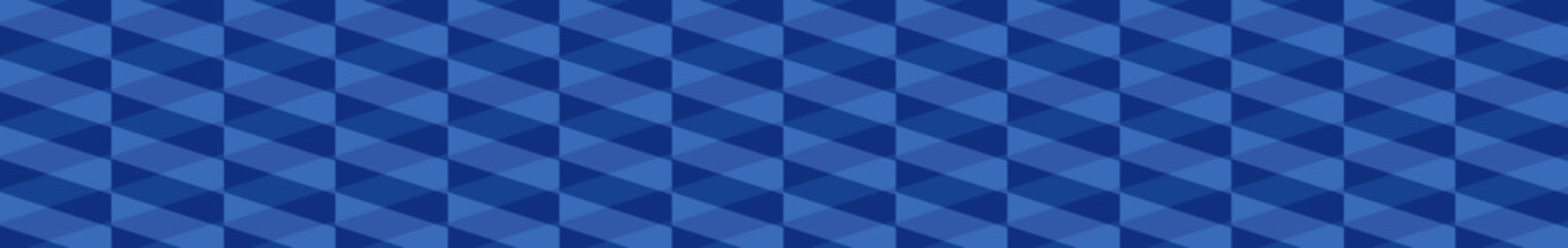 Obraz premium Fathers Day Blue Argyle Plaid Pattern Wide Web Banner Background. Fathers Day Geometric Blue Diamond Check Seamless Pattern Horizontal Wide Banner Backdrop Vector.