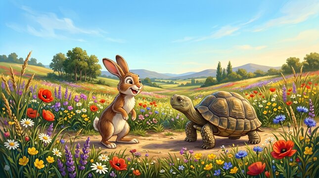 Whimsical Illustration of Nature's Charm