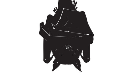 Black silhouette illustration, insect creature, fantasy monster, vector graphic © Uttam