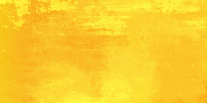 Golden or yellow textured background with warm yellow tones and distressed surface for design and decoration