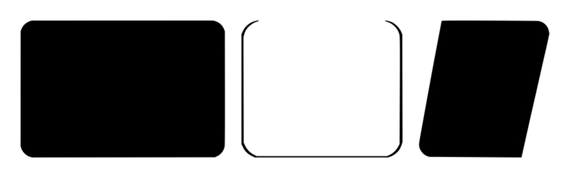Flashcard icon set with solid black icon on white background featuring symbol, education, study with learning and reference