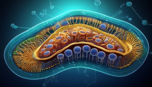 mitochondrion structure cellular powerhouse with atp production and metabolic processes