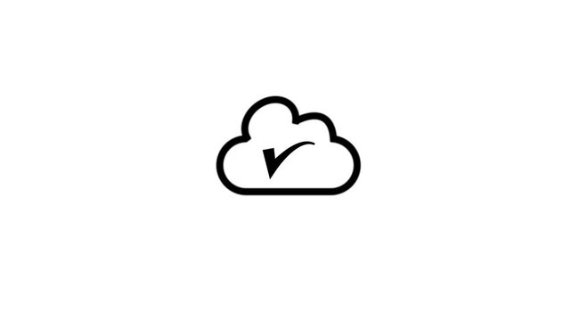 cloud computing animated icon animation .