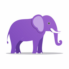 Fototapeta premium Purple Elephant Illustration