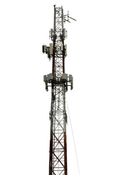 cell phone antenna tower isolated on Transparent background 