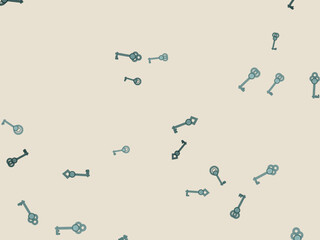 Obraz premium Elegant Antique Keys Real Estate Vector Design