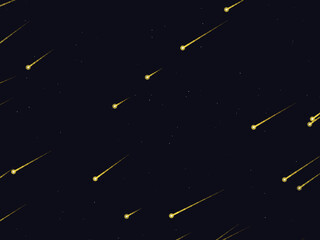 Falling Stars Comet Trails Dark Sky Pattern © iushakovsky
