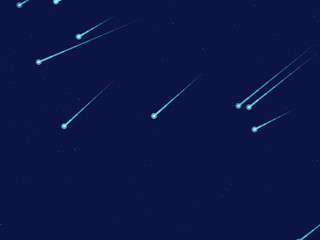 Falling Stars Comet Trails Dark Sky Pattern © iushakovsky
