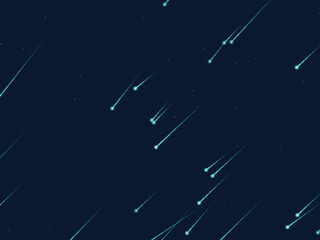Falling Stars Comet Trails Dark Sky Pattern © iushakovsky