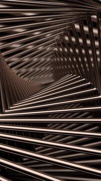 Abstract geometric background design, vertical 4k seamless loop 3d animation