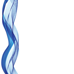 Naklejka premium blue vector wave. abstract illustration. advertising layout. eps 10
