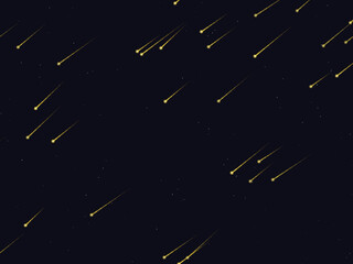 Falling Stars Comet Trails Dark Sky Pattern © iushakovsky