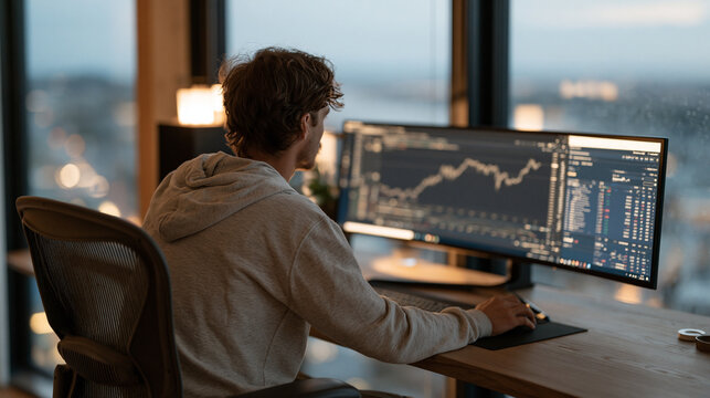 Crypto exchange platform withdrawal confirmation screen reviewed by cautious senior investor at kitchen table, reading glasses on, printed transaction history beside phone, family photos on wall beh