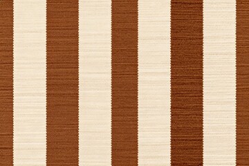 Fototapeta premium Brown and Beige Striped Fabric Texture