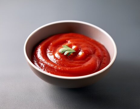 vibrant red spicy sauce nestled in a minimal bowl ready for a culinary adventure