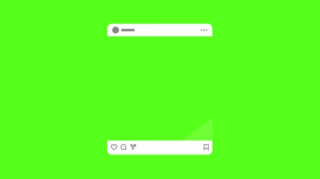 Green screen video of website browser windows transitioning on bright background