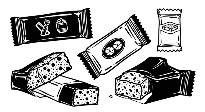 Chocolate Bars Vector Illustration