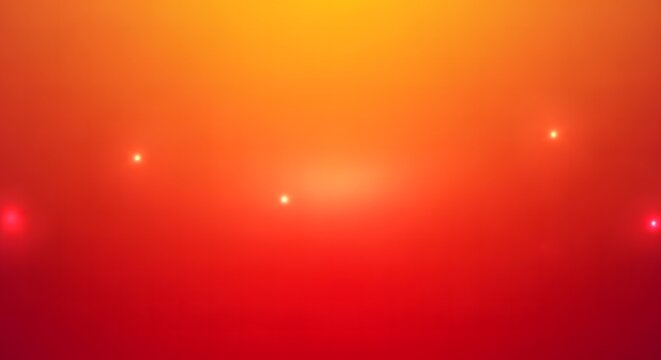 Abstract red and orange gradient background with light spots isolated on transparent background