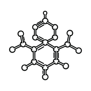 Molecular Structure Illustration of Benzene Derivative