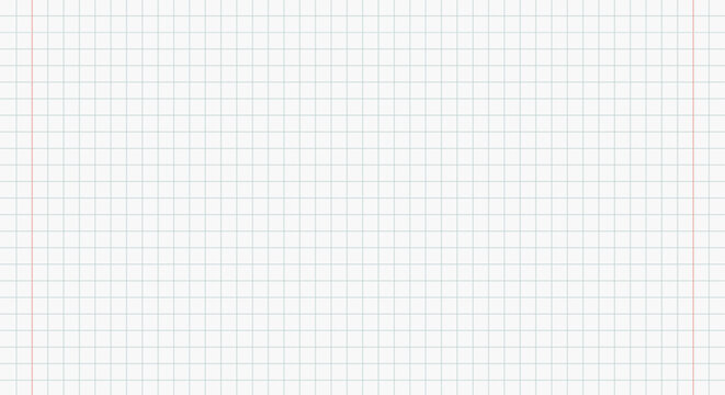 academic notebook grid pattern with margin lines seamless school workbook paper background vector illustration