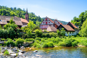 Obraz premium Altstadt, Schiltach, Schwarzwald, Deutschland 