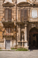 Obraz premium Historic Charm of Sicilian Architecture