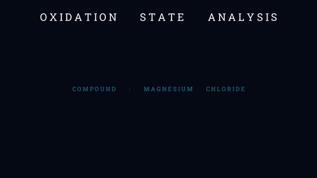 Calculating the oxidation state of Magnesium Chloride
