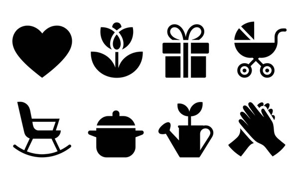 A collection of diverse silhouette icons representing everyday objects and concepts for graphic design needs vectors design,fully customized and eddtibel