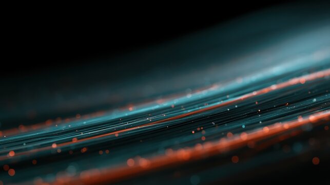 abstract machine learning data flow background, glowing lines, dark technology theme
