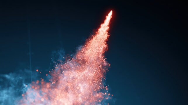 stock market hype concept with rocket graph and sudden collapse, digital trading interface, retail investor panic, cinematic financial visualization