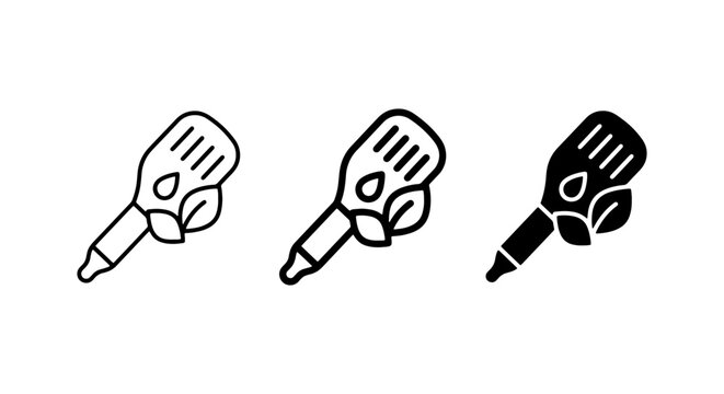 pH Meter Icons, Soil Tester Dropper Vector Set, Agricultural Science Tools