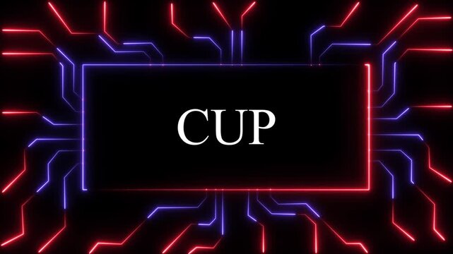 Circuit board with moving electrons and central processing unit CPU. Data flow on a motherboard. Glowing circuit boards and electronic components 4k Animation video on Black Background