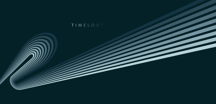 Dark flowing lines fading into depth, minimal abstract composition with smooth curves, layered motion and soft contrast creating calm and immersive visual atmosphere.
