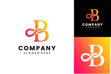 Elegant Infinity Symbol B Letter Logo Design Inspiration for Brands and Companies © Solonia