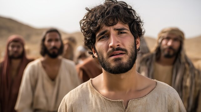 Joseph being sold by his brothers to a passing caravan, a heartbreaking moment of betrayal that God would later use for redemption in the biblical story from Genesis.