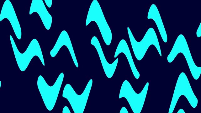 Futuristic cyan chevron wave motion background with minimal digital pattern