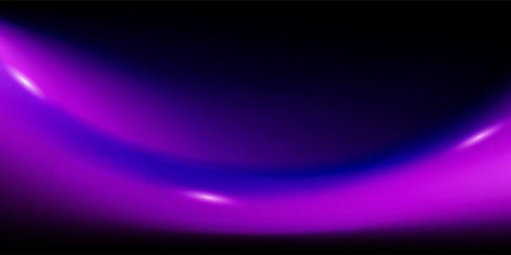 Purple light leak effect. Vector film flair filter overlay. Retro camera bokeh background. Abstract dark space with bright lighting bg. Blurry night party poster backdrop. Cinema wallpaper template
