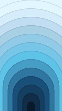 Abstract blue minimal geometric design background, seamless loop simple elegant geometry animation, creative round rectangle shape wallpaper motion graphic for business presentation