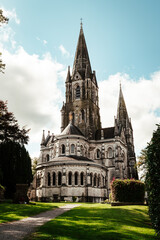Obraz premium Magnificent neo-Gothic architecture of Saint Fin Barre's Cathedral, Cork city, Ireland.