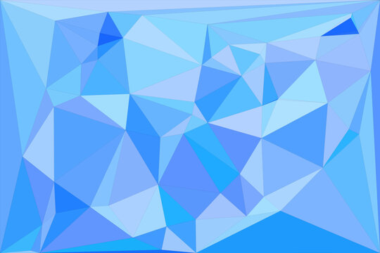 Geometric blue triangle pattern wallpaper featuring polygonal facets and abstract shapes.