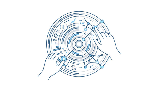 Hands holding astrology zodiac wheel chart.