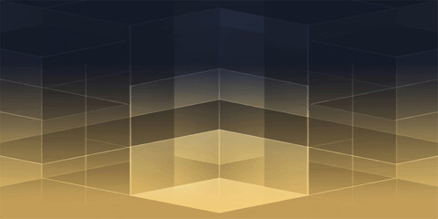 Obraz premium Abstract Blue 3D Square Pattern Background Design