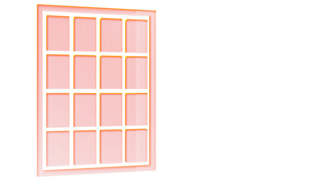 closed 3d glass window