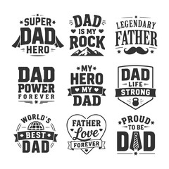 Fototapeta premium Retro Father Typography SVG for Premium T-Shirt Graphics
