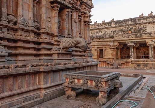 The Brihadeesvara Temple is a masterpiece of Chola dynasty architecture.