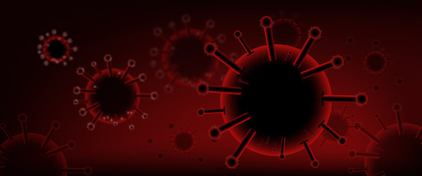 Virus awareness background illustration for graphic design or PowerPoint