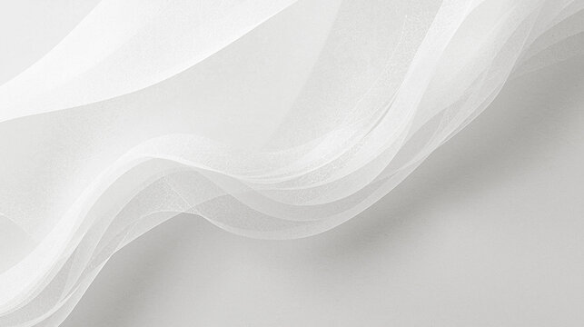 Elegant organic pure white gray flowing wavy paper texture background &ndash; premium modern minimalist design for brand identity, luxury website, product packaging and professional advertising