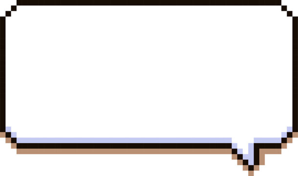 Speech Bubble Pixel Retro